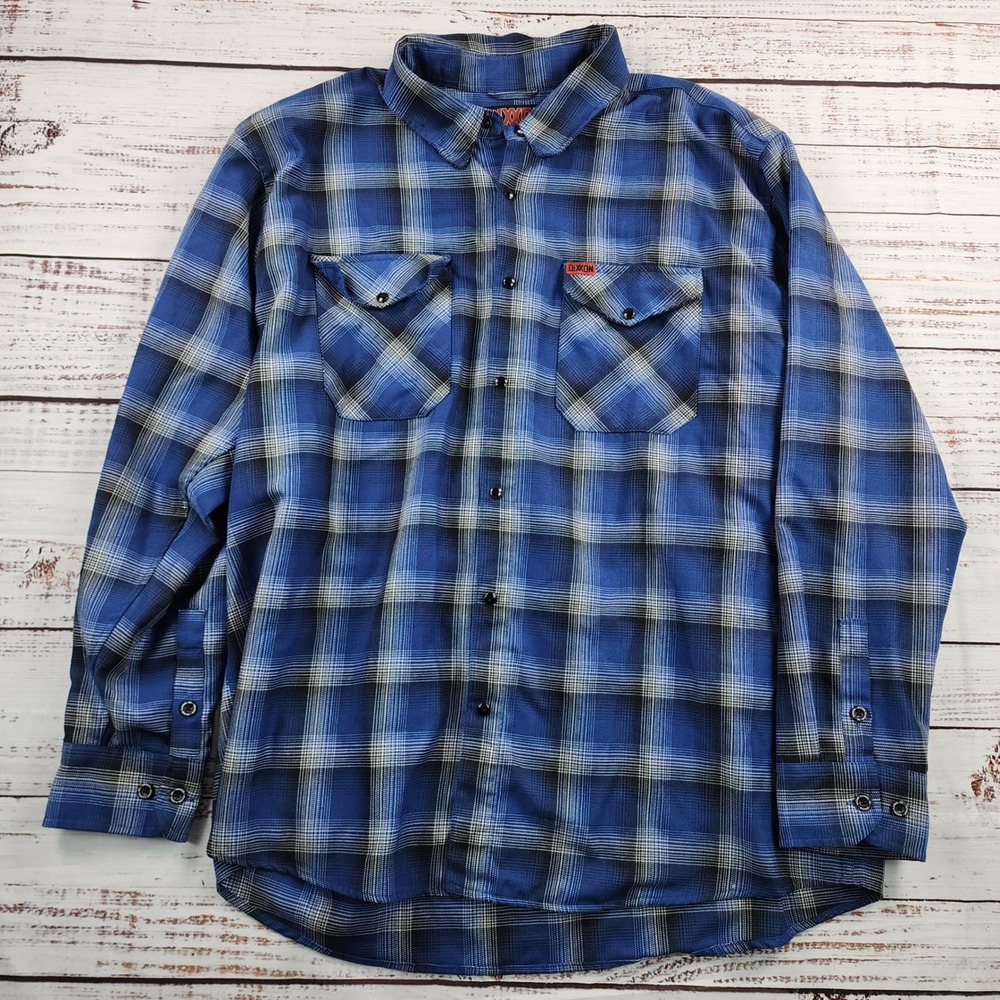 Dixxon The Michael Flannel Shirt Women 3X Blue Plaid Horror Series Michael Myers